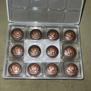 Coin Buttons…copper